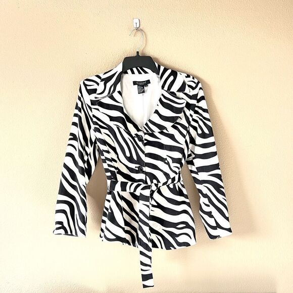 Sandro Sportswear Zebra Print Jacket - Picture 1 of 9